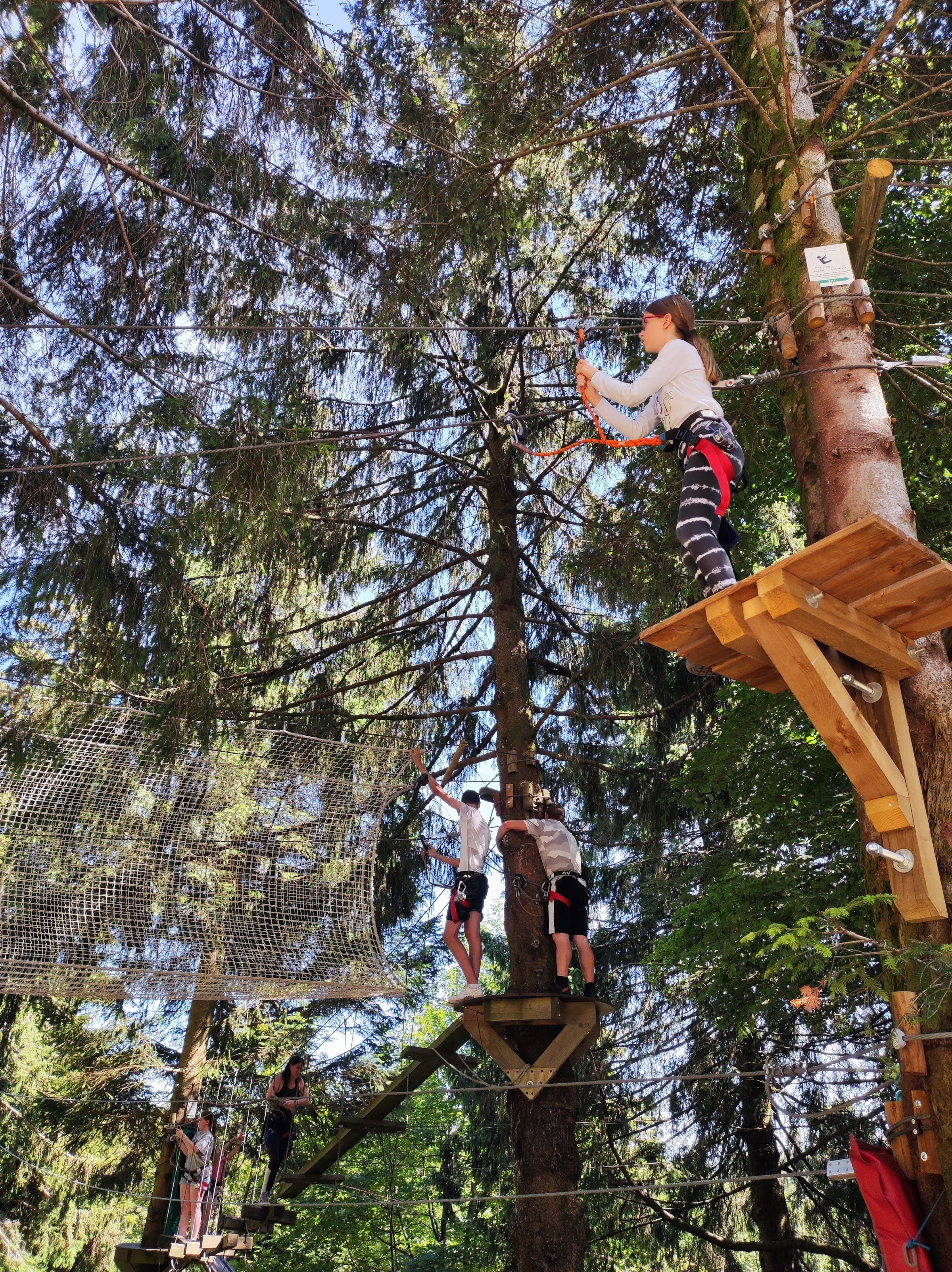 Parc Aventure dans les arbres - Acropark au Ballon d'Alsace Vosges